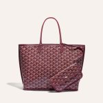 Goyard Goyardine Bordeaux Anjou PM Reversible Tote Bag Palladium Hardware - Image 2